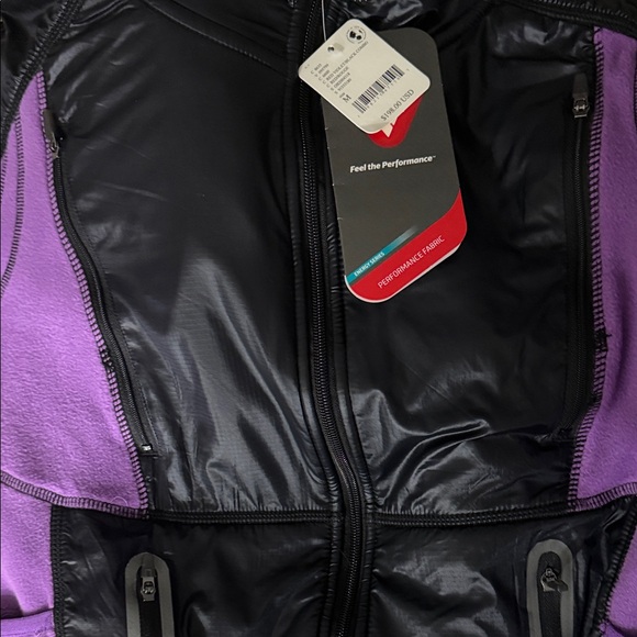 Free People Movement Women’s Purple and Black fleece/tech Jacket size Medium - Picture 7 of 8